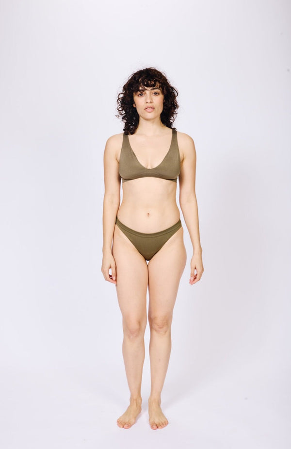 GRACEFUL Bikini Bra Top | Olive