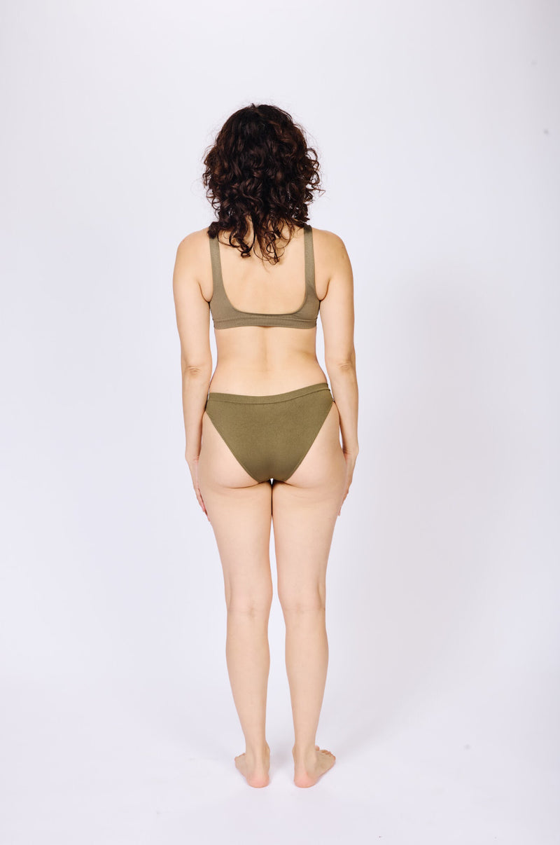 GRACEFUL Bikini Bra Top | Olive