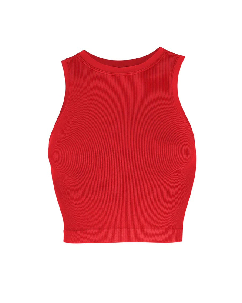 LUMINOUS Ribbed Vest | Bright Red | Image 1