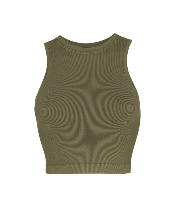 LUMINOUS Ribbed Vest | Olive | Image 1