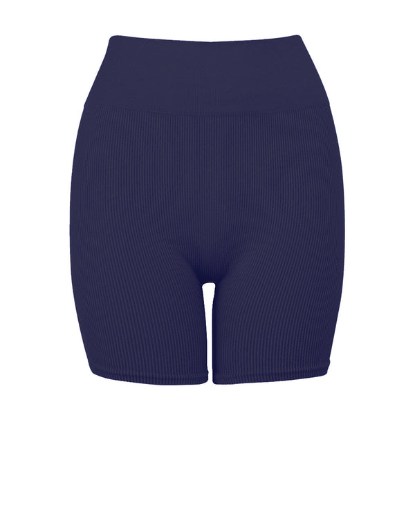 RIBBED COMPOSED Shorts | Navy | Image 1