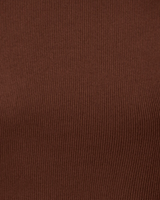 EVOKE - Ribbed Long-Sleeve Crop Top - Maroon