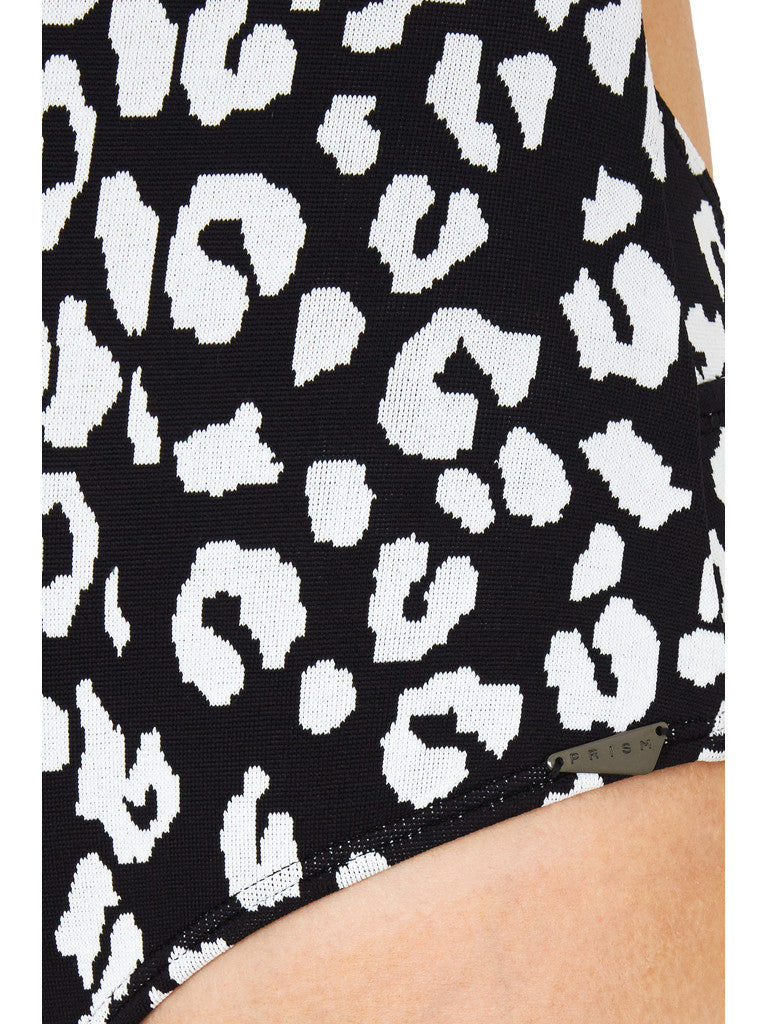 ST. BARTS One-Piece Swimsuit | Black Leopard | Image 6