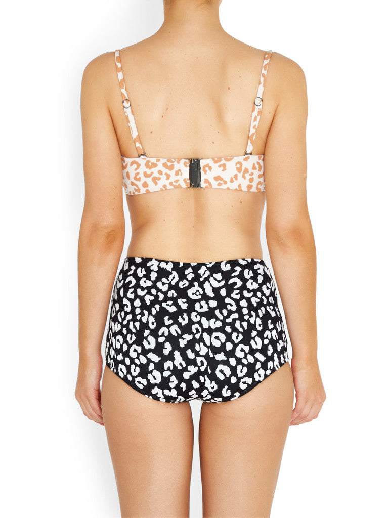 HOSSEGOR Bikini Top | Caramel Leopard | Image 3
