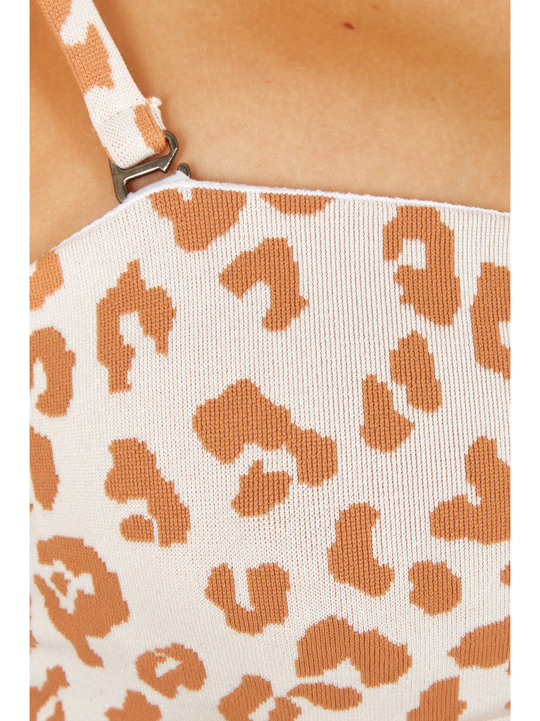 HOSSEGOR Bikini Top | Caramel Leopard | Image 6