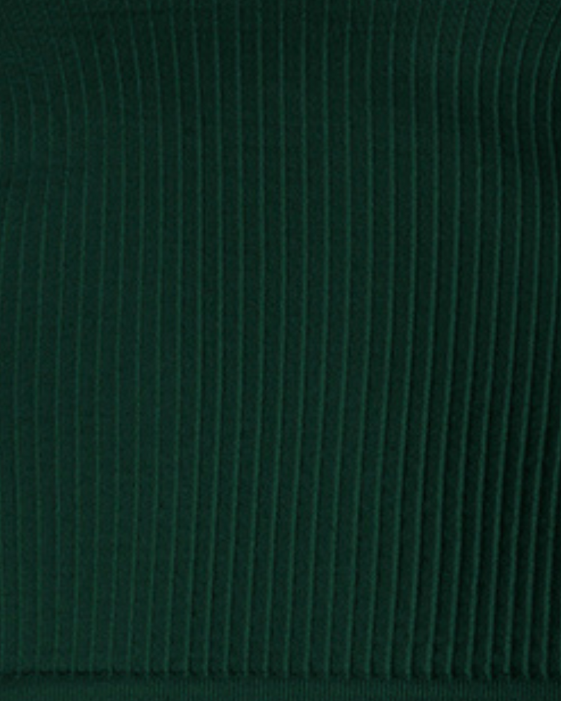 EQUILIBRIUM Wide Ribbed Top | Dark Green | Image 5