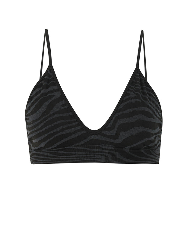 BLISSFUL Bikini Bra Top | Zebra Jacquard | Image 1