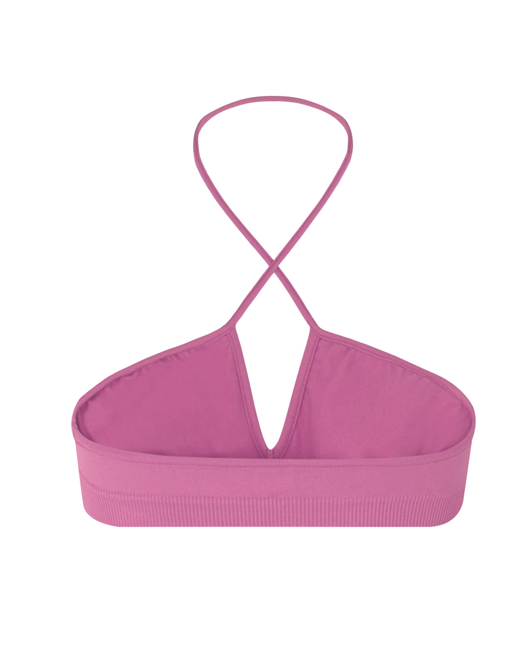 BOUYANT - Bubblegum - halter-neck bikini, activewear, multi-fit top. With a twist neck spaghetti strap detail.