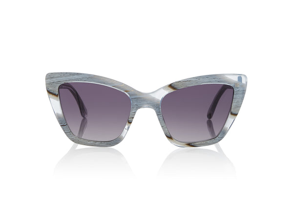CALVI Sunglasses | Clear Zebra | Image 1