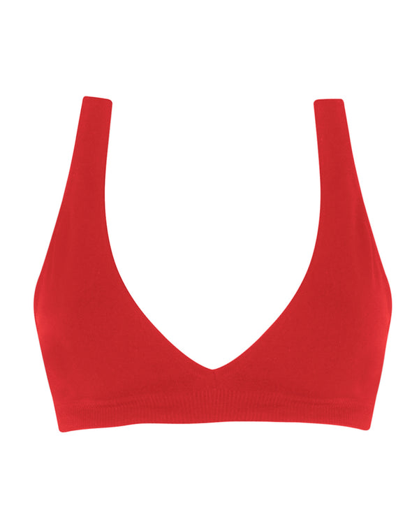 GRACEFUL Bikini Bra Top | Bright Red