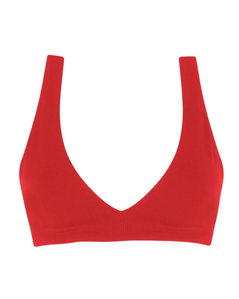 GRACEFUL Bikini Bra Top | Bright Red | Image 1