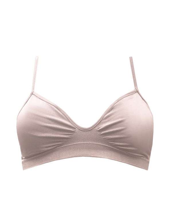 liberated bralette in blush - supportive bra top - comfortable and soft bralette - maternity bra top - bra top for gym - bra for larger breasts - PRISM²