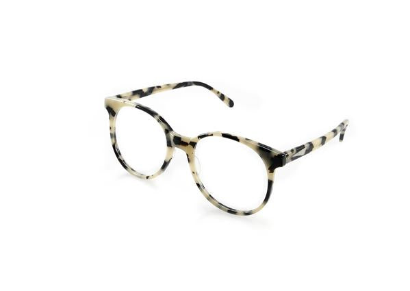 LONDON OPTICAL - Cream Tortoiseshell. The London is a PRISM classic. Easy to wear, round frame, oversized and comfortable, perfect for everyday wear. Unisex and suitable for all faces. Lightweight frames are also available in sunglasses.