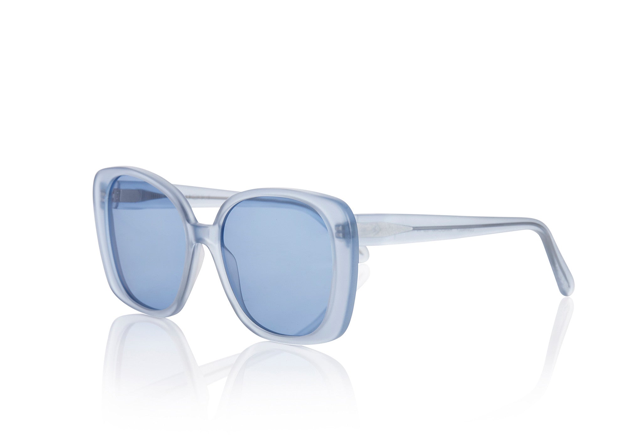 MONACO Sunglasses | Frosted Light Blue | Image 3