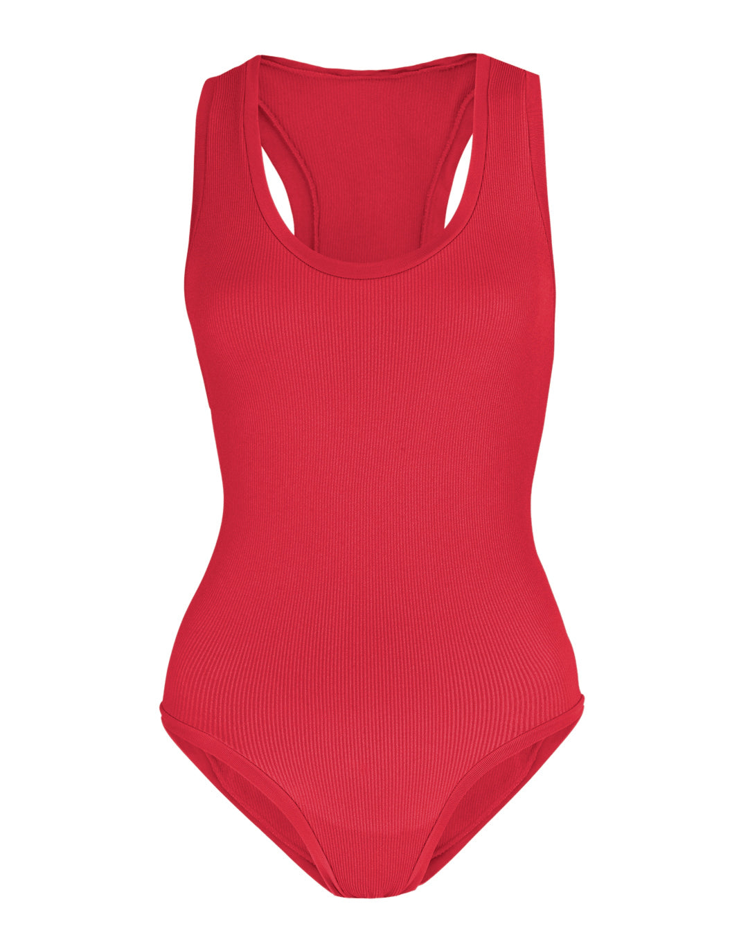 PRESENCE One Piece Swimsuit Cerise Ribbed Swimwear Plus