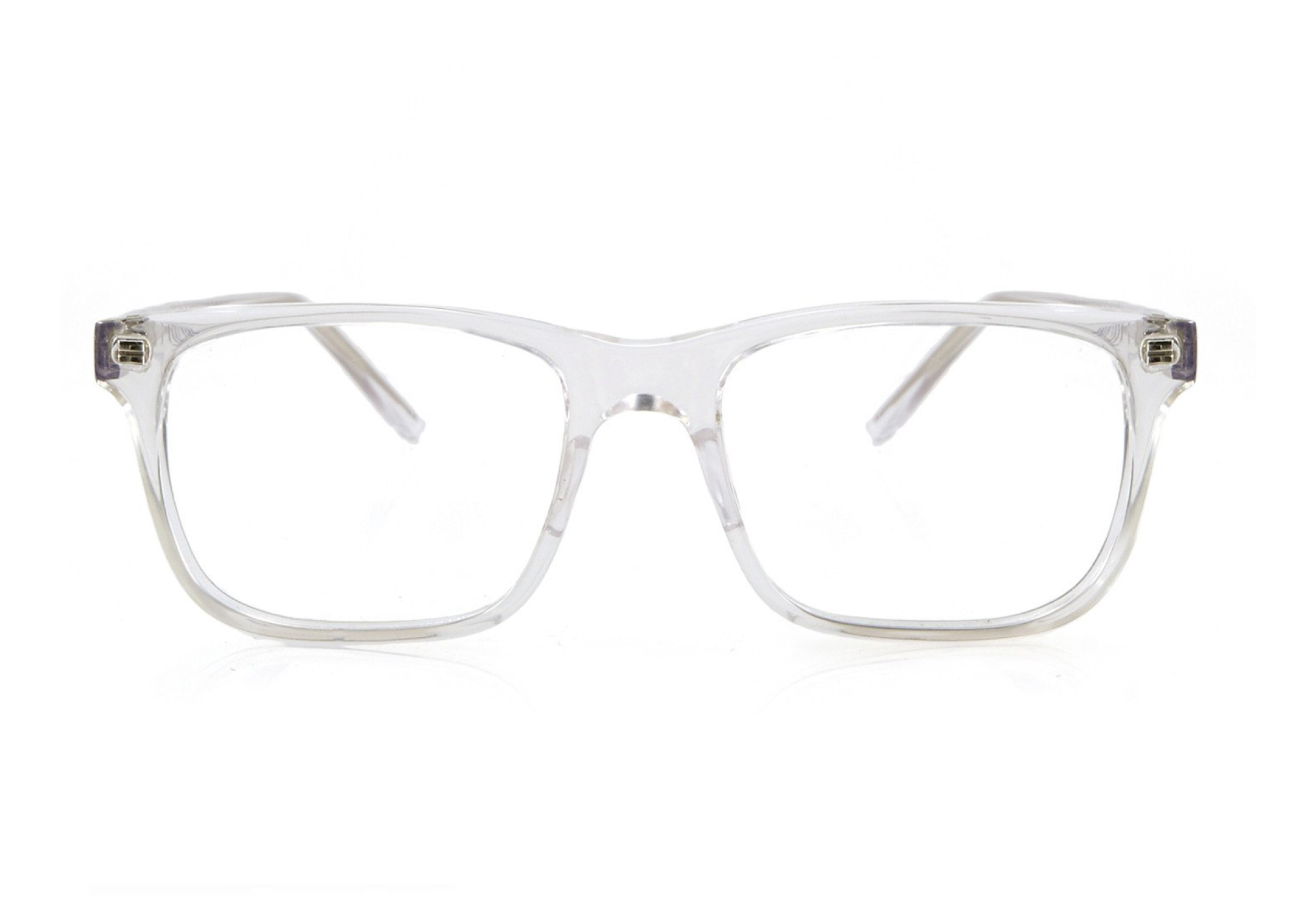 Clear Plastic Glasses Clear White Frame Glasses ROME Optical