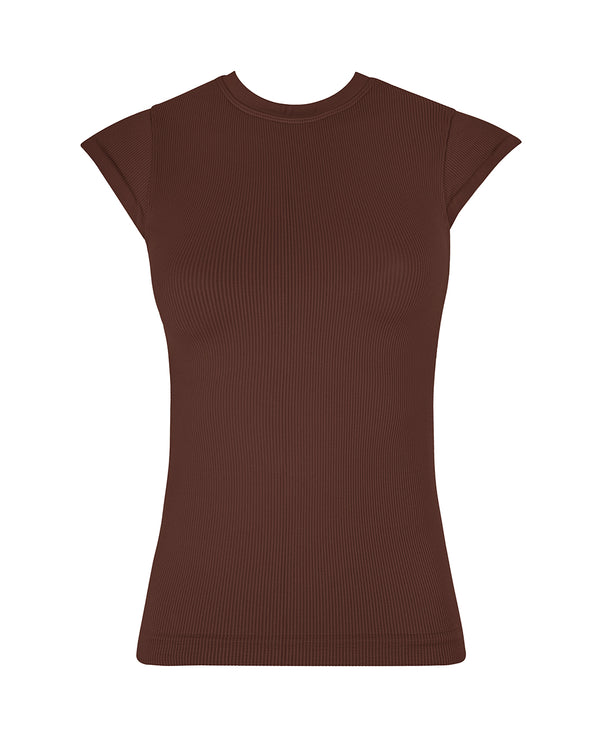 ROUSE Ribbed Top | Maroon | Image 1