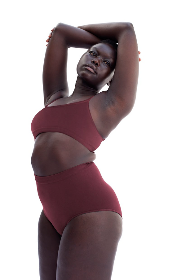 model wears sincere in brown for plus size women - prism2
