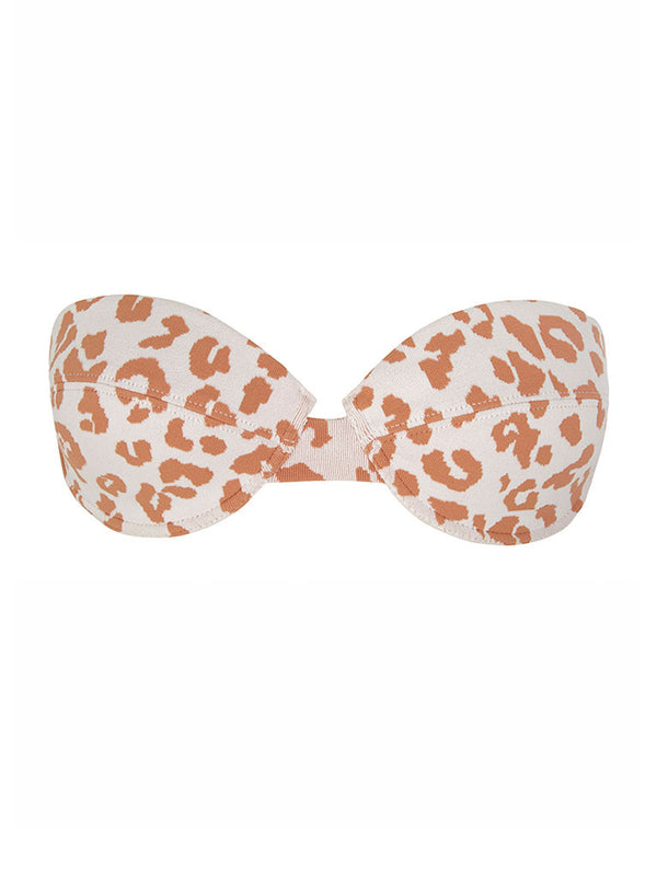 ST. TROPEZ Bikini Top | Caramel Leopard | Image 1