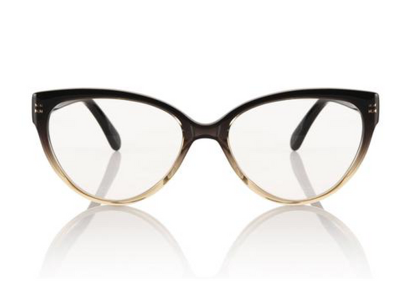 CANNES OPTICAL - Black to Cream. Stylish frames are a smaller take on the Portofino - suitable for smaller faces. Also available in sunglasses.