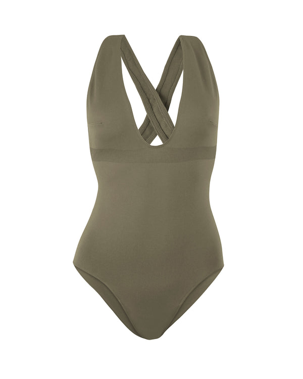 ILLUMINATE Body Swimsuit | Olive | Image 1