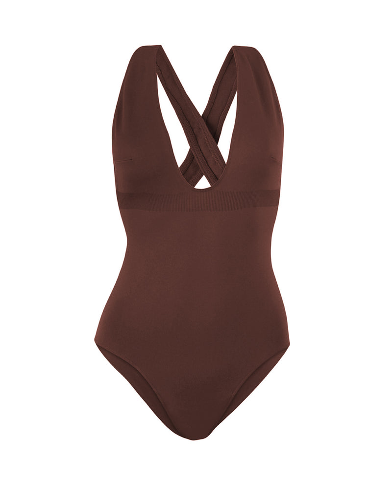 ILLUMINATE Body Swimsuit | Maroon | Image 1