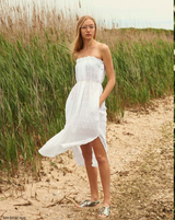 MONTE CARLO Strapless Dress | White