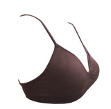 LIBERATED Bikini Bra Top | Chocolate Brown
