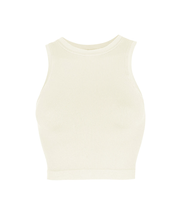 LUMINOUS Ribbed Vest | Cream | Image 1