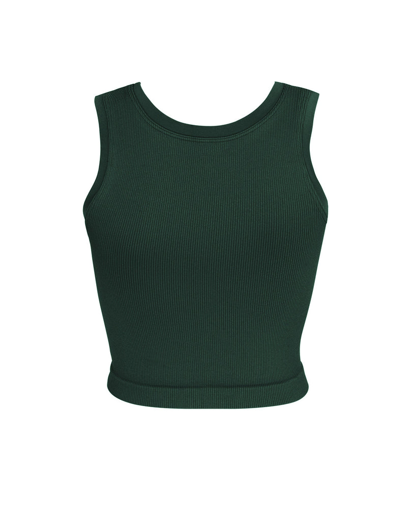 LUMINOUS Ribbed Vest | Dark Green | Image 3