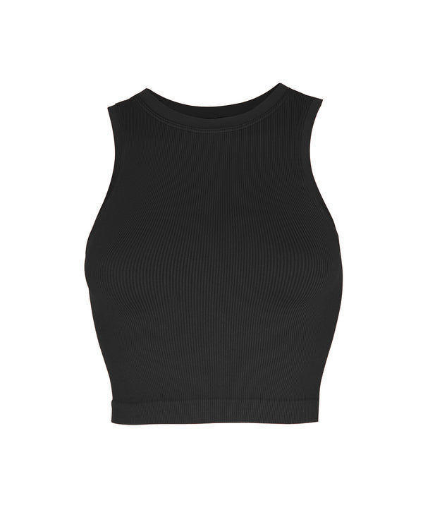 LUMINOUS Ribbed Vest | Black | Image 1