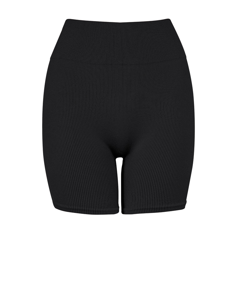 RIBBED COMPOSED Shorts | Black | Image 1