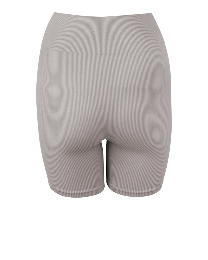 RIBBED COMPOSED Shorts | Taupe | Image 3