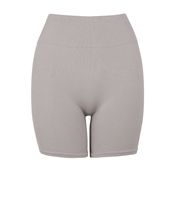 RIBBED COMPOSED Shorts | Taupe | Image 1