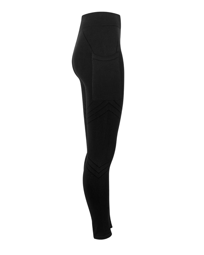 vibrant leggings with side pocket - PRISM² - leggings for gym black - leggings for exercise - most flattering leggings -  supportive leggings - compression leggings seamless