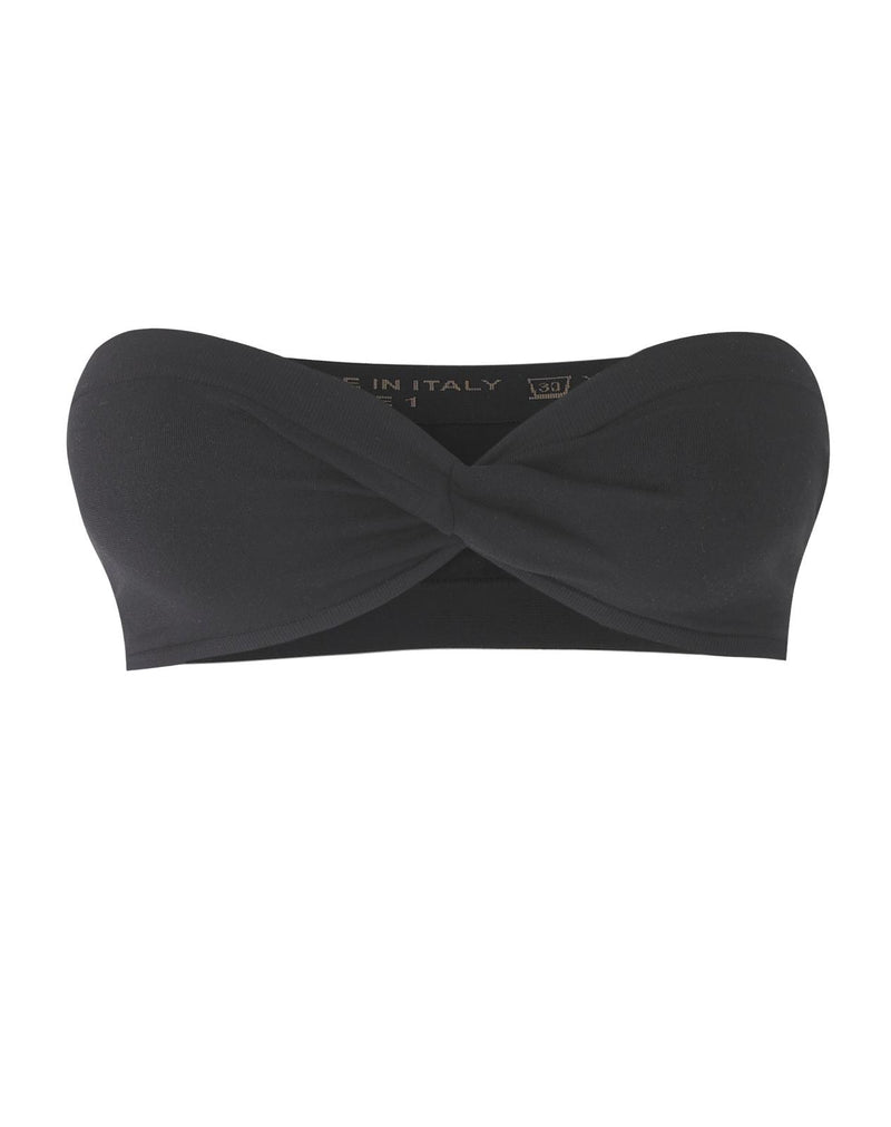 ROTATE Bandeau Bikini Bra Top | Black