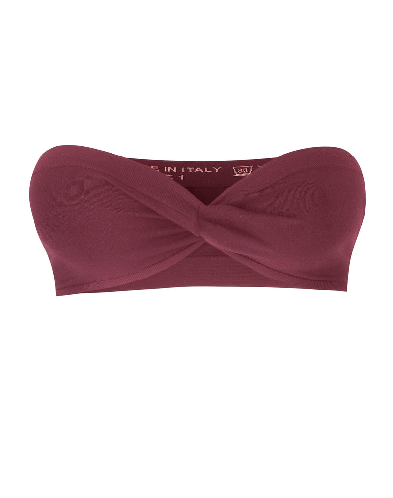 ROTATE Bandeau Bikini Bra Top | Cherry
