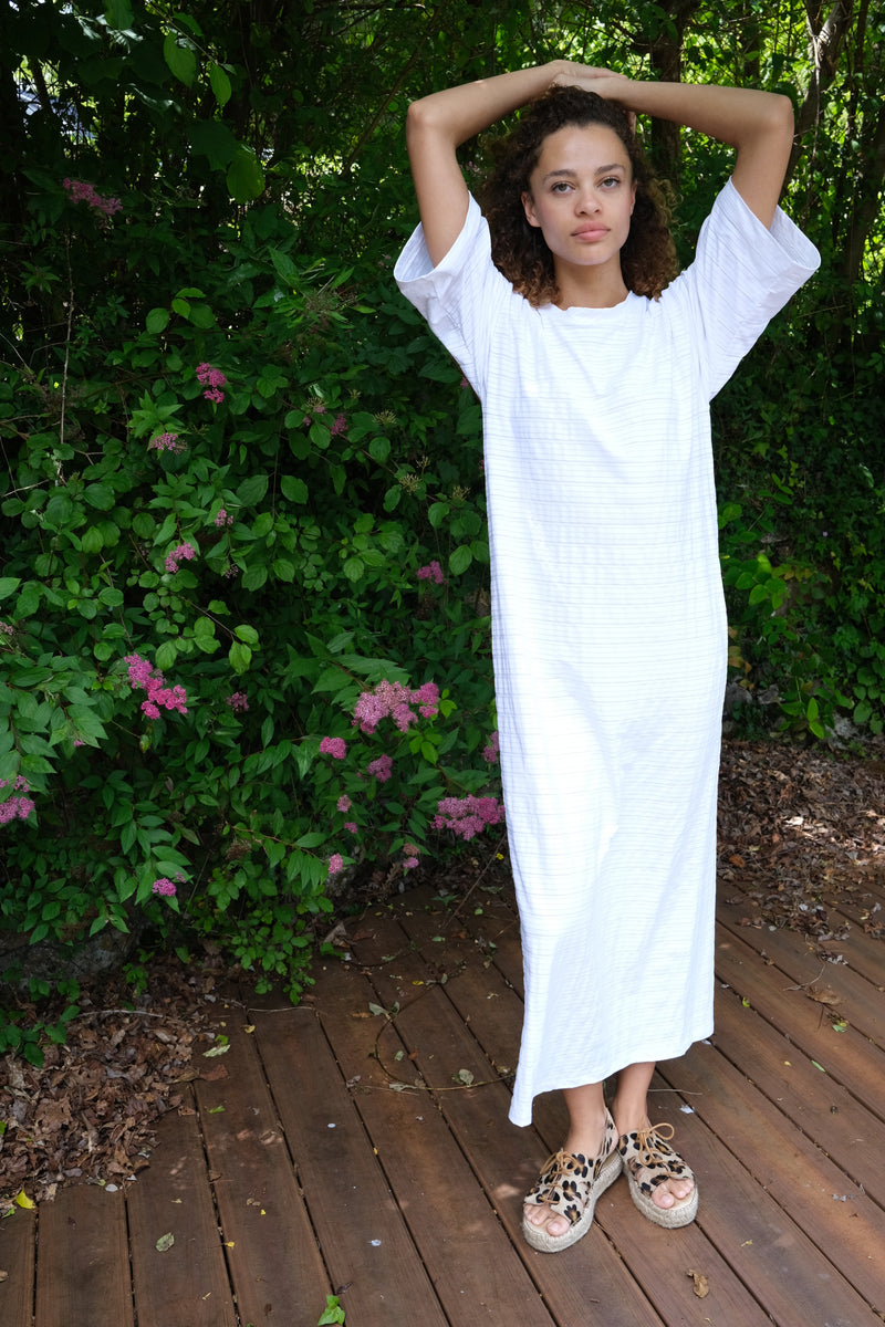 MAHINA Dress | White Stripe