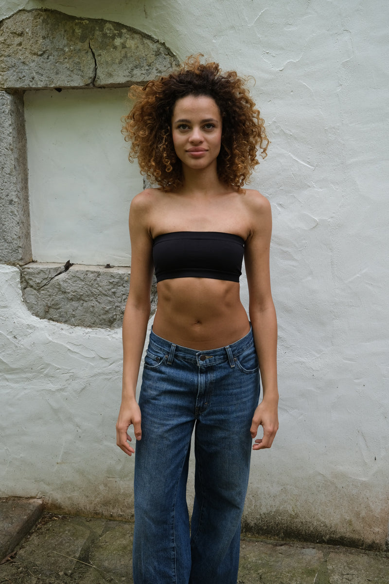 ENAMOURED Bandea Bikini Bra Top | Black