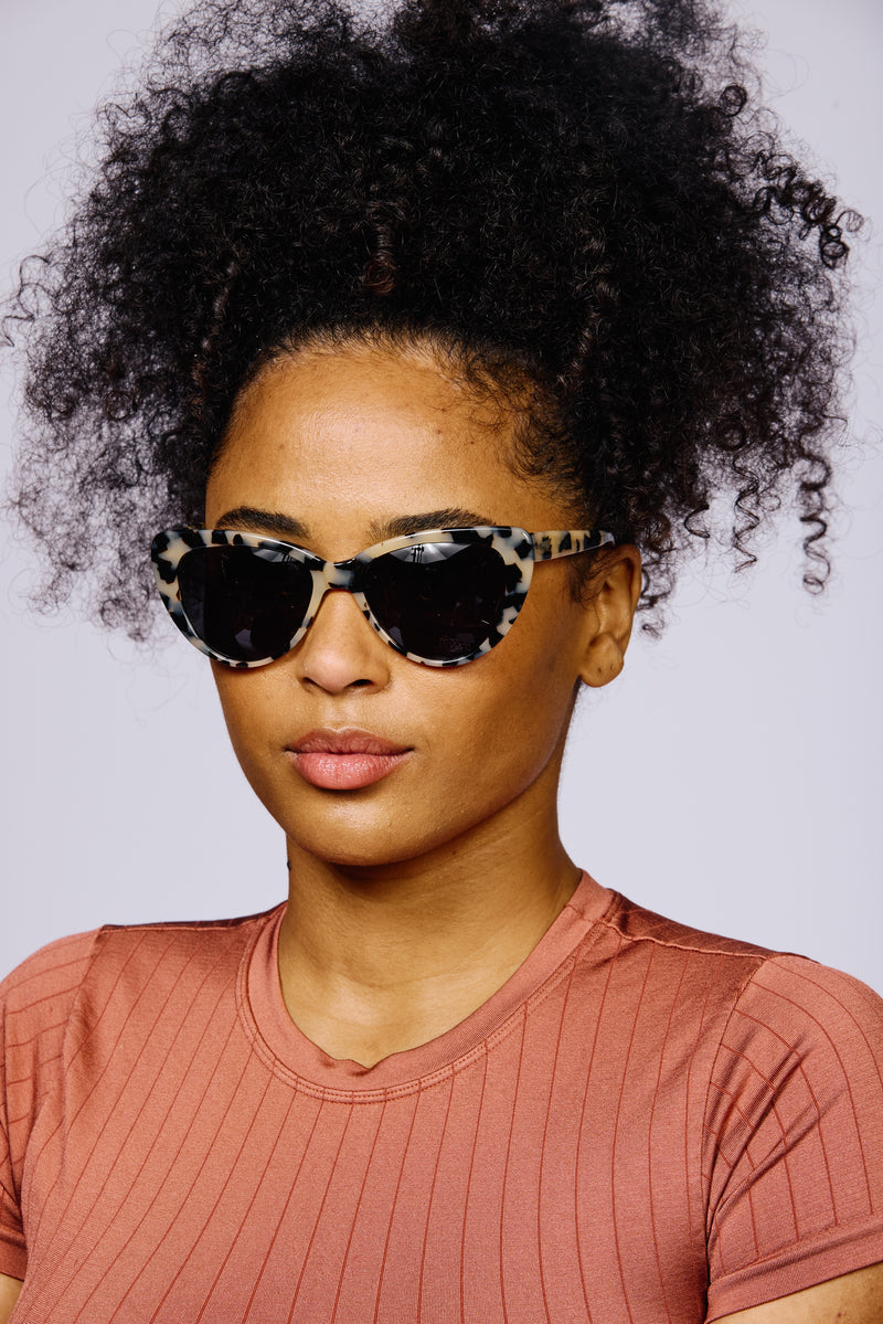 CAPRI Sunglasses | Cream Tortoiseshell | Image 6