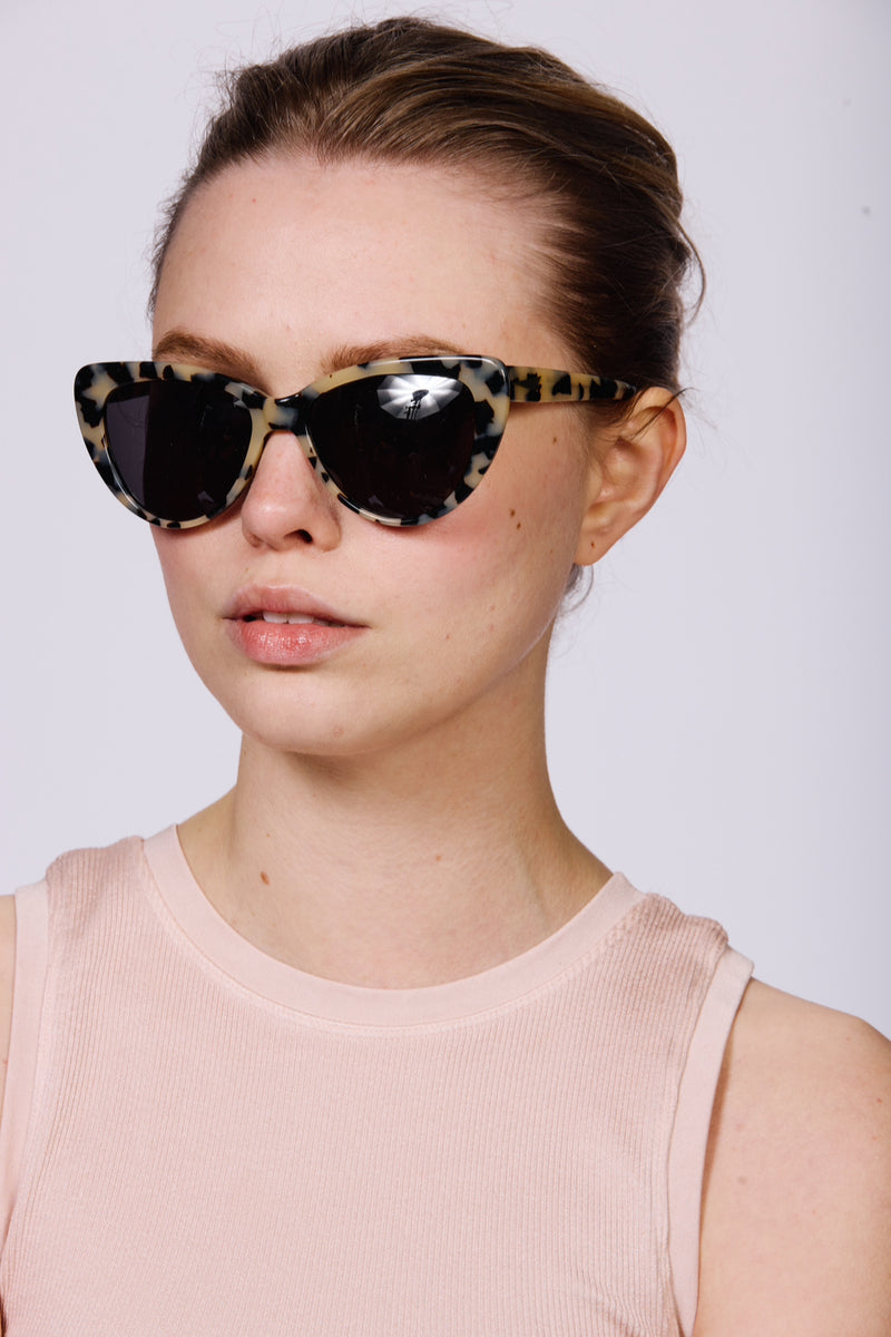 CAPRI Sunglasses | Cream Tortoiseshell | Image 2