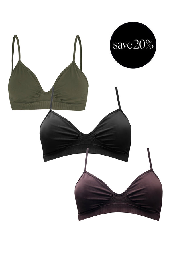LIBERATED Bundle - Black / Olive / Chocolate Brown