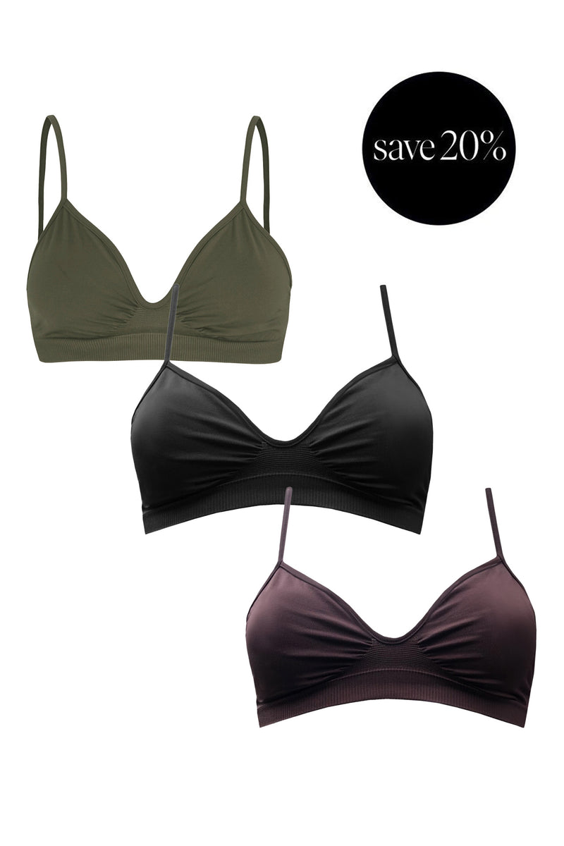 LIBERATED Bundle - Black / Khaki / Chocolate Brown