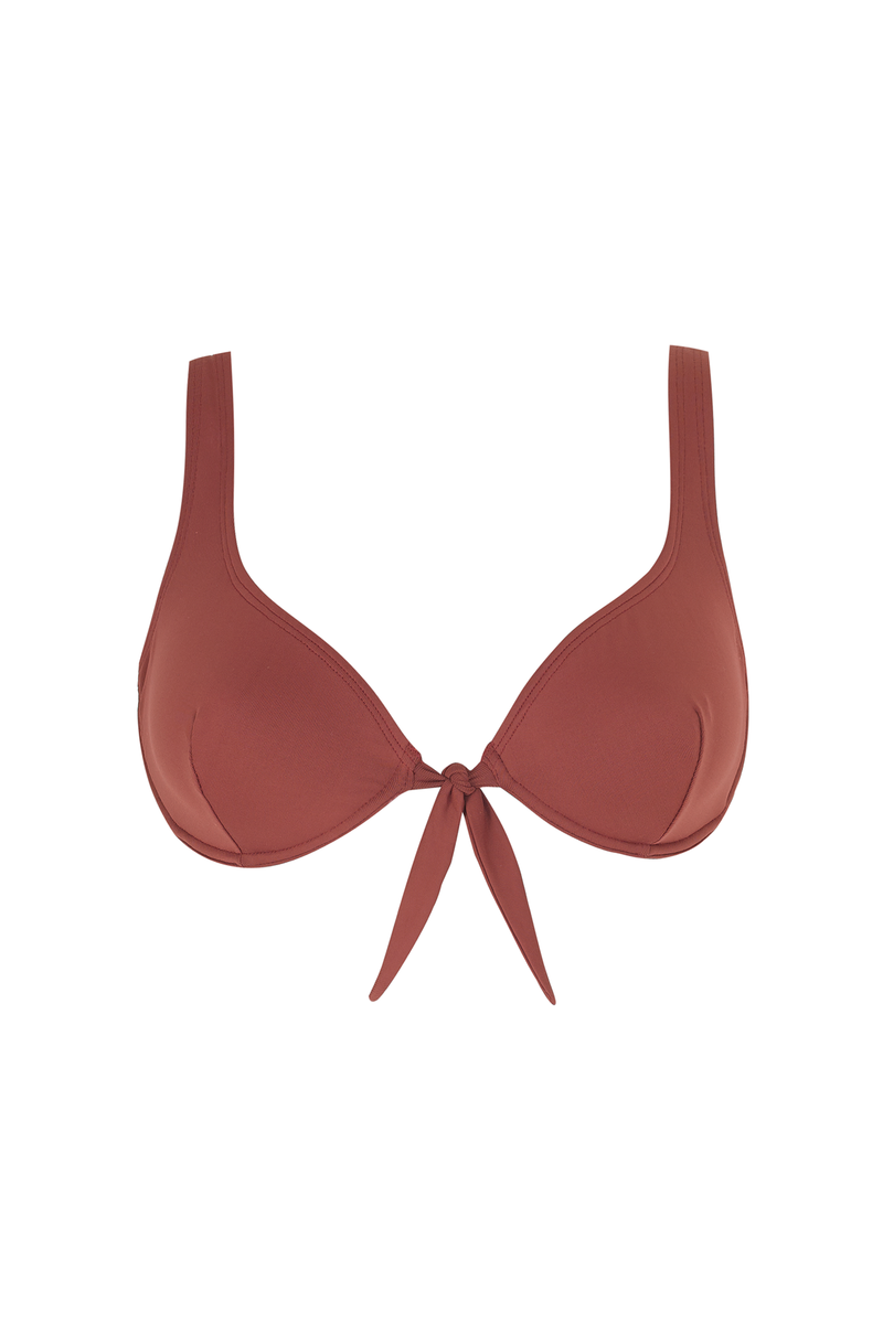 ANTIBES Bikini Top | Garnet Red