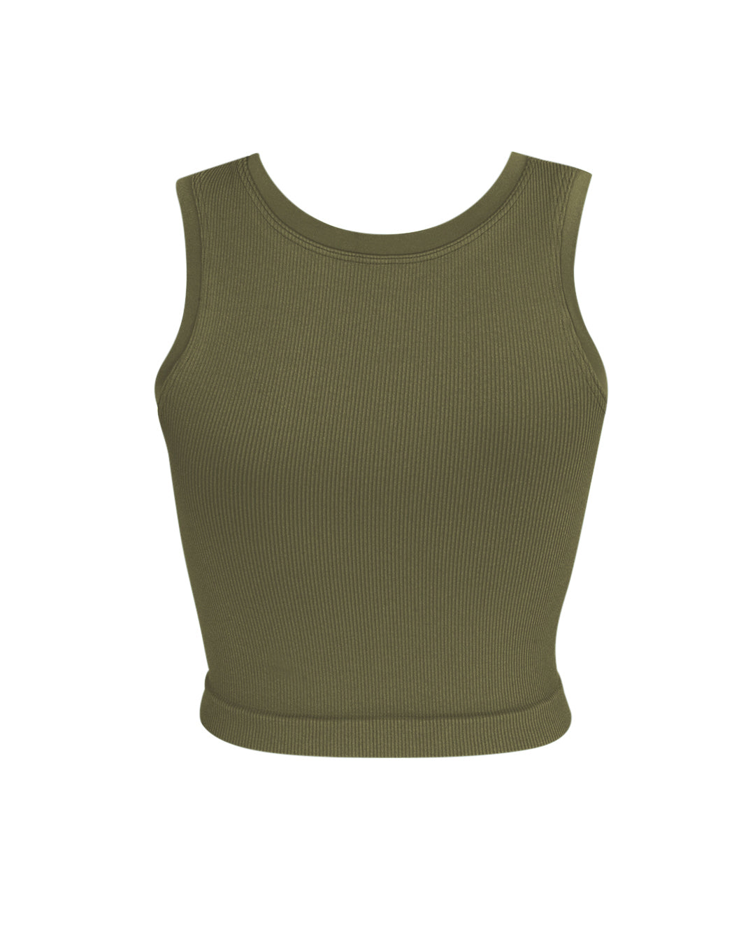 LUMINOUS Ribbed Vest | Olive | Image 3