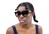 SEATTLE - Black & Amber Tortoiseshell. Featuring a square frame and suitable for all face shapes. Made from lightweight acetate, making them comfortable for long wear.