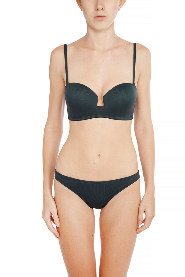 PRASLIN Bikini Top | Forest Green | Image 2