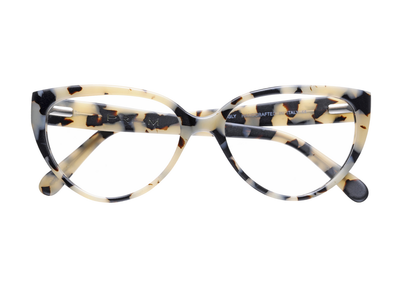 CANNES OPTICAL - Cream Tortoise. Stylish frames are a smaller take on the Portofino - suitable for smaller faces. Also available in sunglasses.
