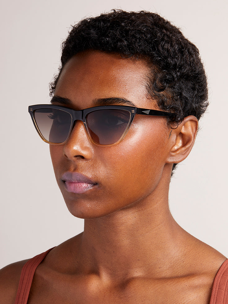 CAIRO Sunglasses | Black to Cream | Image 11