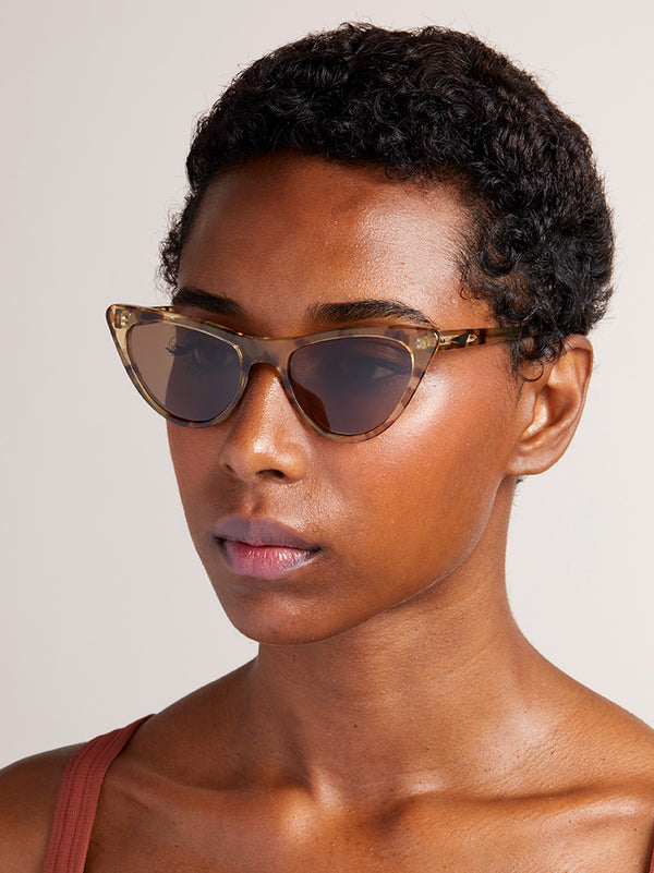 ST LOUIS - Clear Tortoiseshell. A modern take on the 50’s cat-eye shape. Suitable for more narrow faces w/ soft tips and rounded edges. Lightweight frames available in sunglasses and opticals.